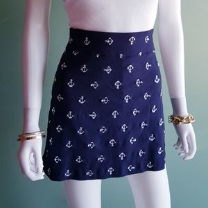 Charter Club Vintage Anchor Embroidery Skirt/Short⚓
